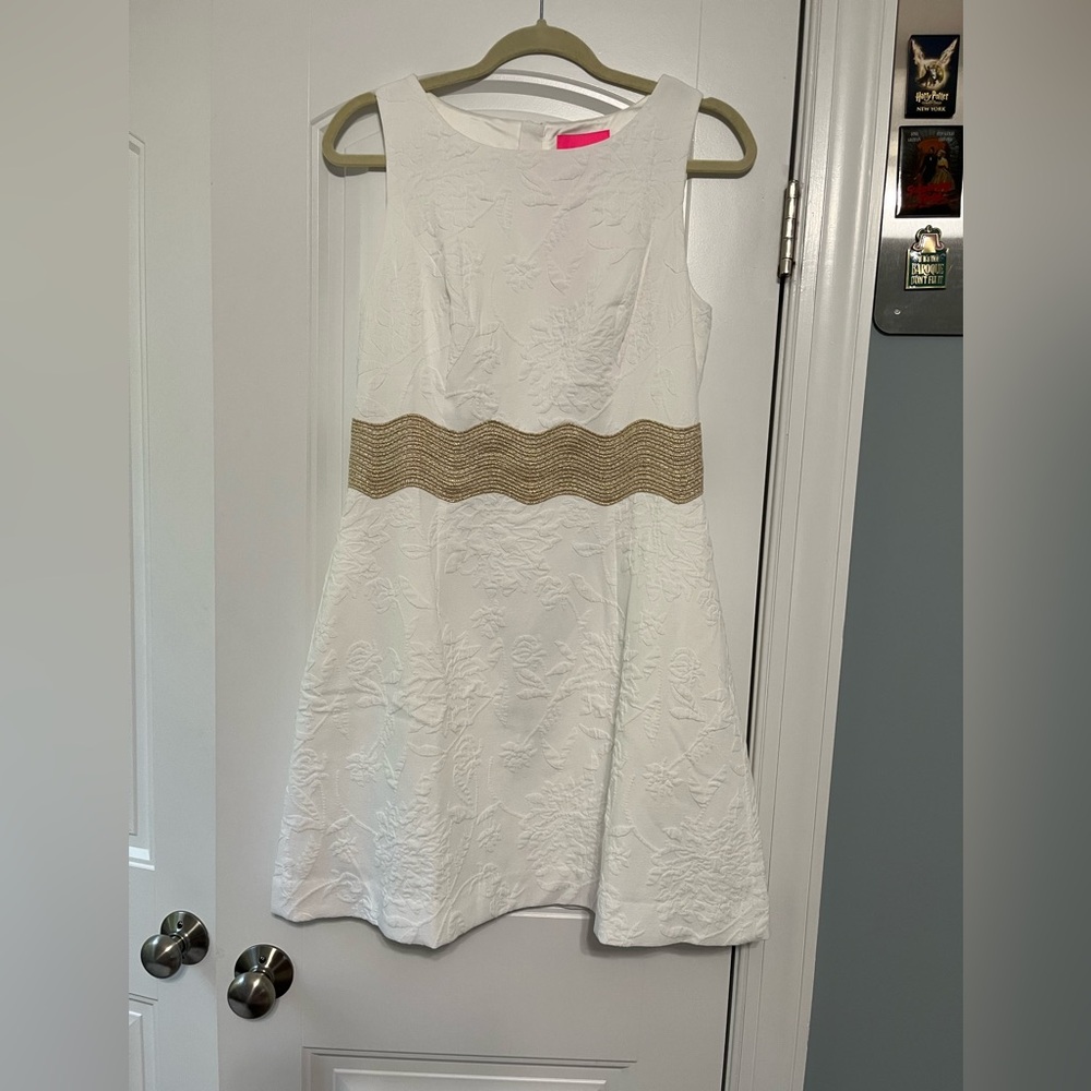 NWT Lilly Pulitzer Siarra Sleeveless Fit & Flaire Dress Resort White size 4